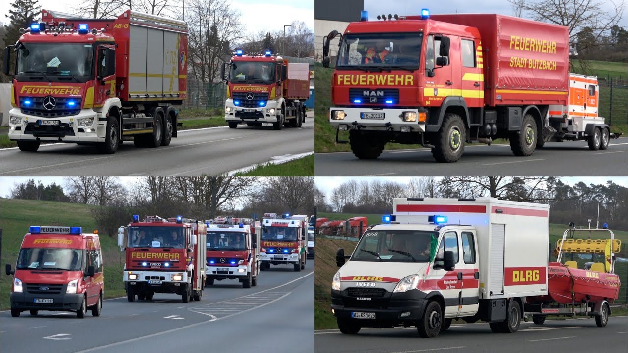 [Großübung | 50 Fahrzeuge] Bereitstellungsaum-Übung im Wetteraukreis