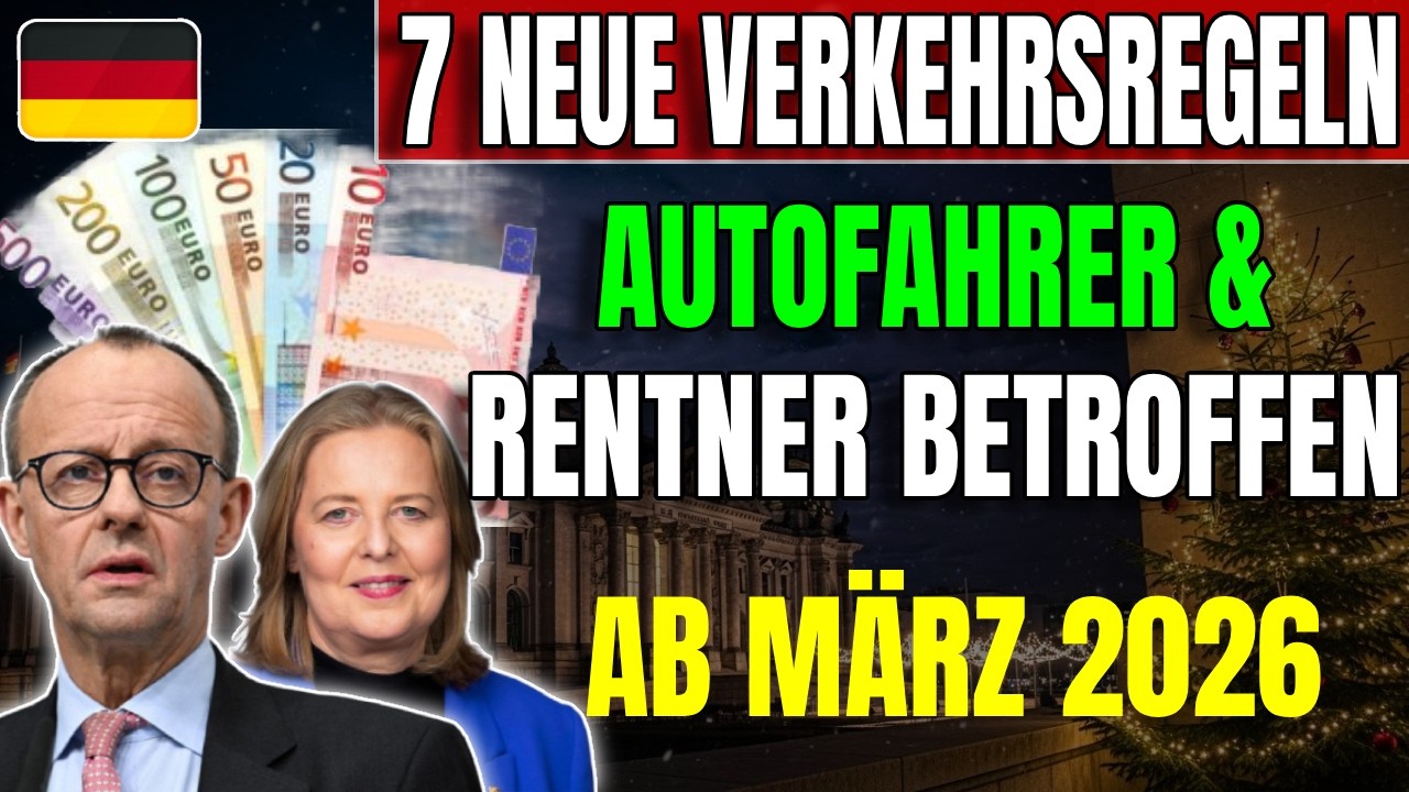 🚗 Große Verkehrsänderung ab März 2026: 7 neue Regeln für Autofahrer & Rentner