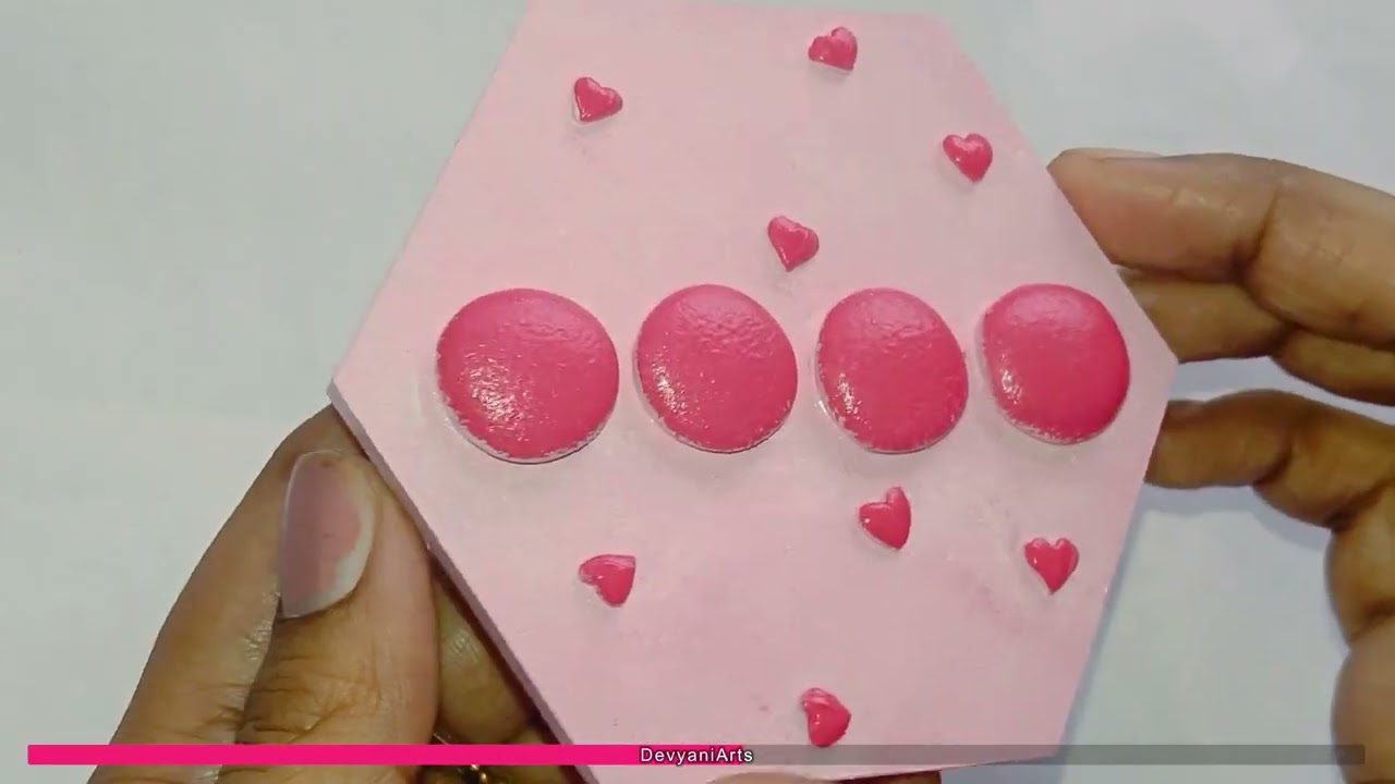 Hexagon Love Text Fridge Magnet | Easy Handmade Craft | valentine art | new | ytvideo | ytshorts 