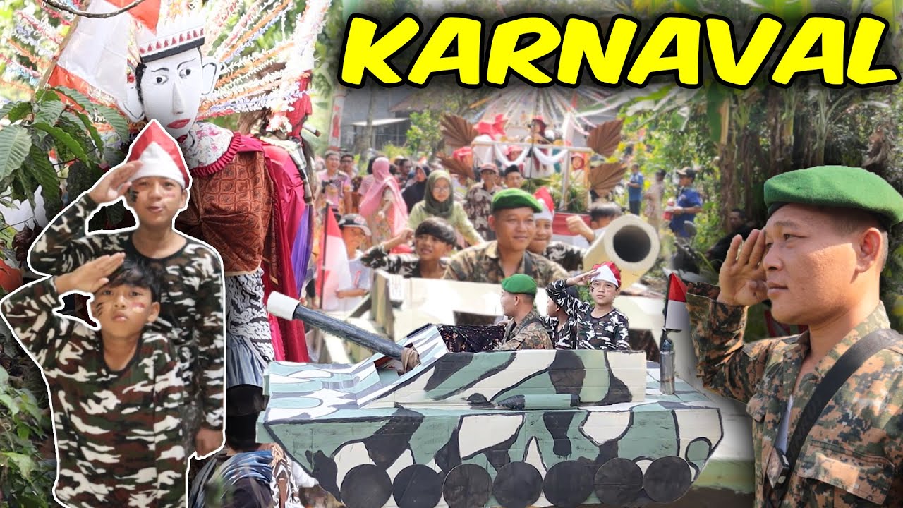 DITDIM KARNAVAL DAN UPACARA KEMERDEKAAN INDONESIA, FULL MERIAH KONVOY BARENG SEKELURAHAN