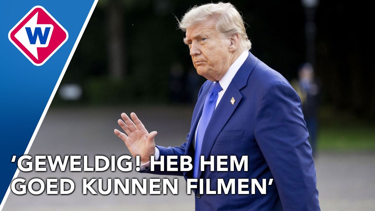 President Trump komt aan in Nederland voor NAVO-top in Den Haag