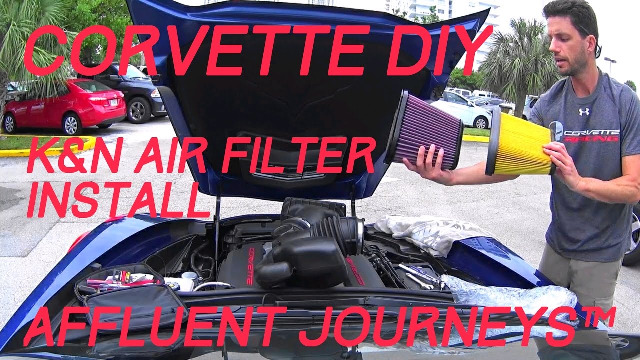 C7 Corvette Grand Sport K&N Air Filter DIY Install