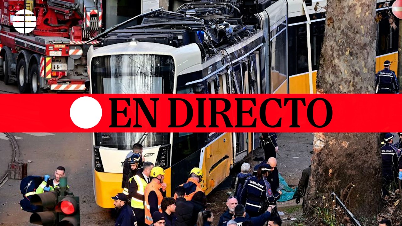 🔴 DIRECTO | Dos muertos y decenas de heridos al descarrilar un tranvía en el centro de Milán