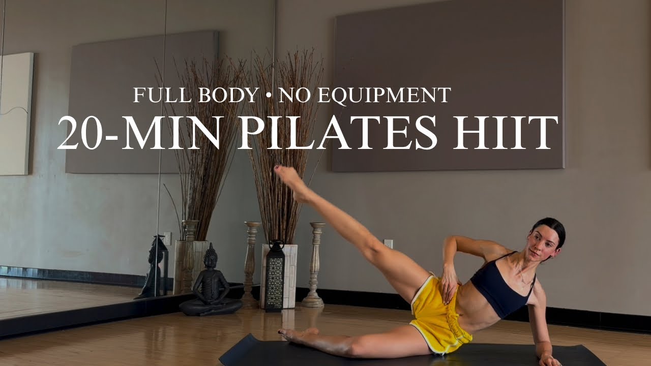 20-Min Pilates HIIT | Full Body | No Repeats | No Equipment