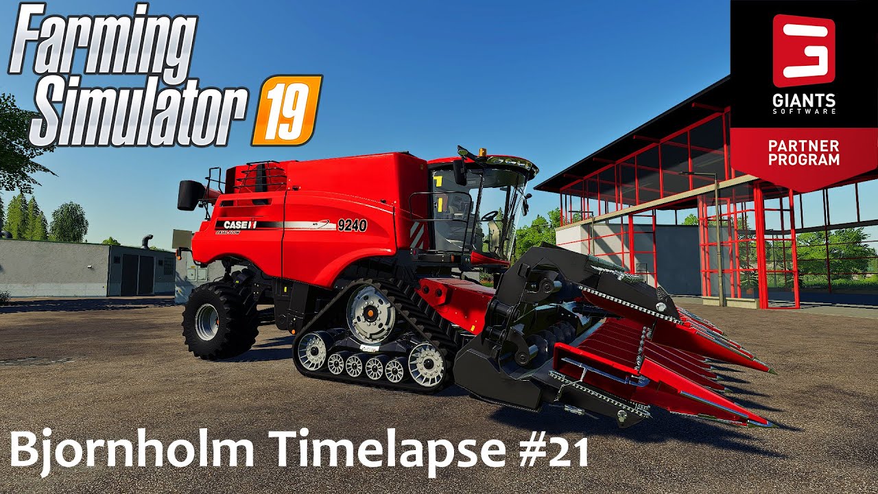 Big Corn Harvest | Bjornholm #21 | FS19 Timelapse