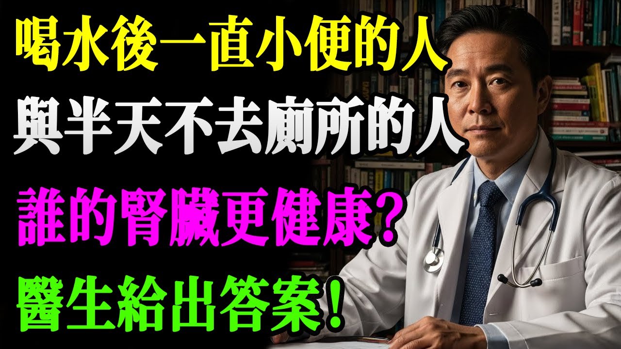 一喝水就跑廁所是「腎虛」？醫生驚人翻盤：真正該怕的是「半天不尿」！這3種暗示其實是腎臟在瘋狂求救，卻被大多數人誤會了。