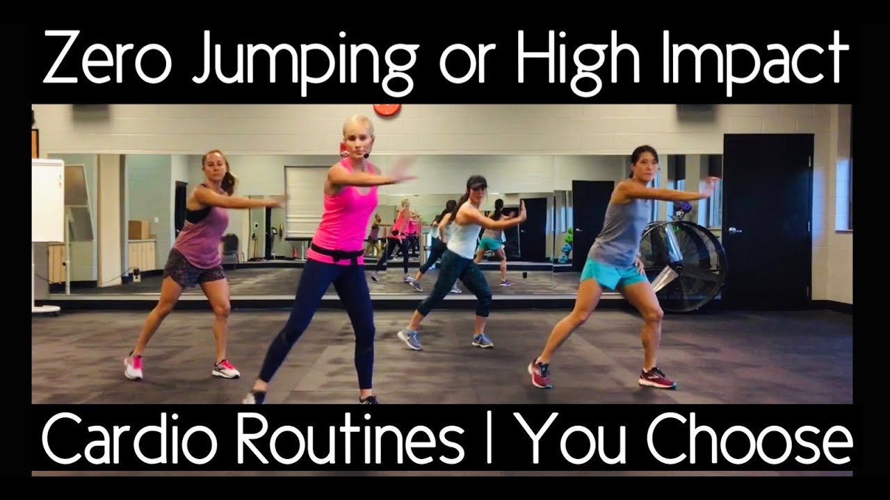 Zero Jumping or High Impact Cardio Routines | You Choose