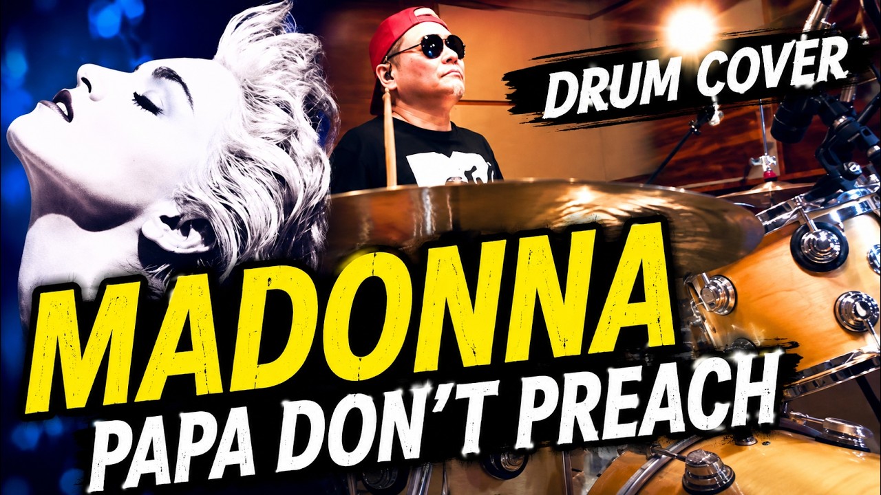 Papa Don't Preach -  Madonna【叩いてみた】drum cover/ドラムカバー
