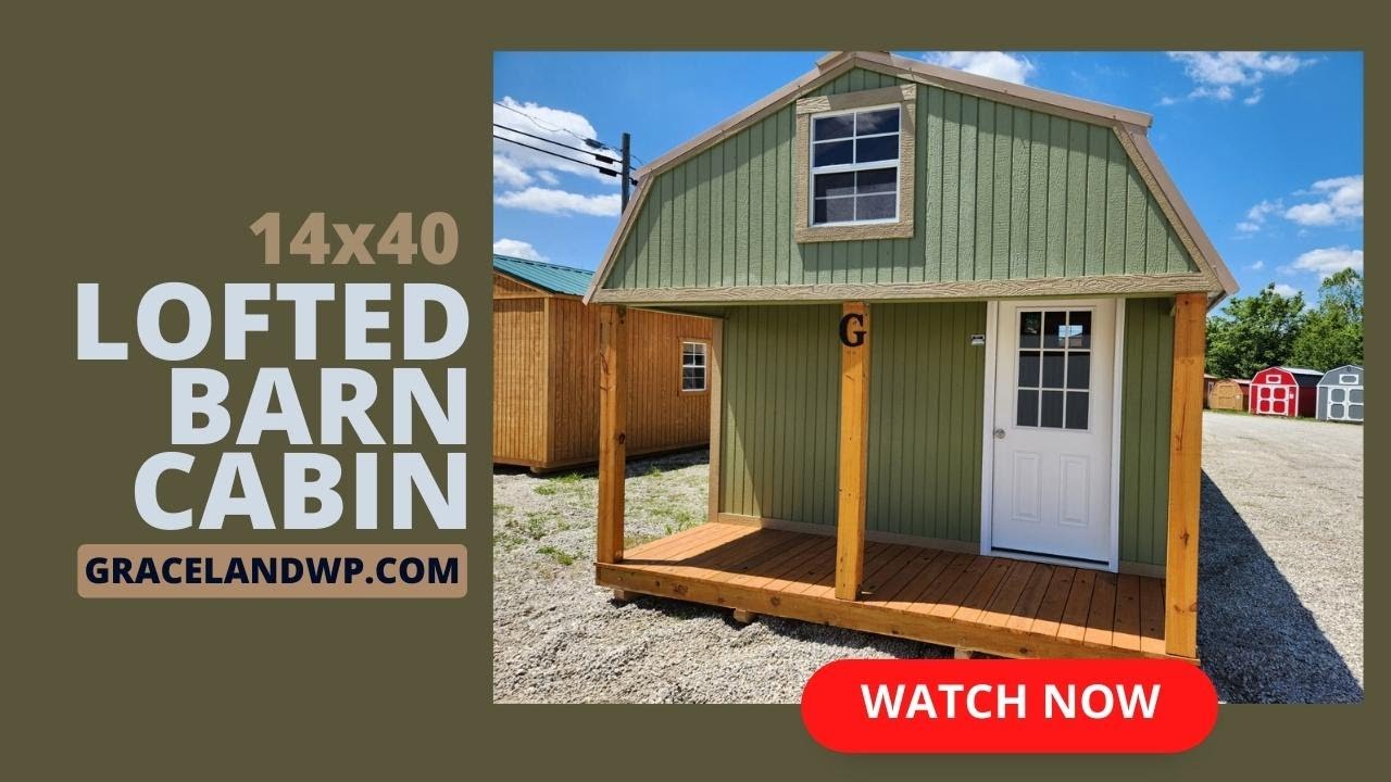 SOLD 🔎14x40 Custom Lofted Barn Cabin by Graceland! ⏰HURRY! ORDER YOURS 💬MESSAGE ME NOW!
