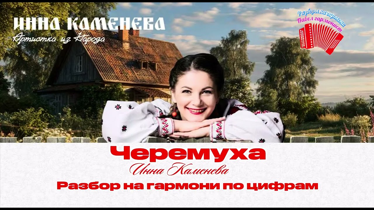 Инна Каменева / «Черемуха» / разбор на гармони по цифрам