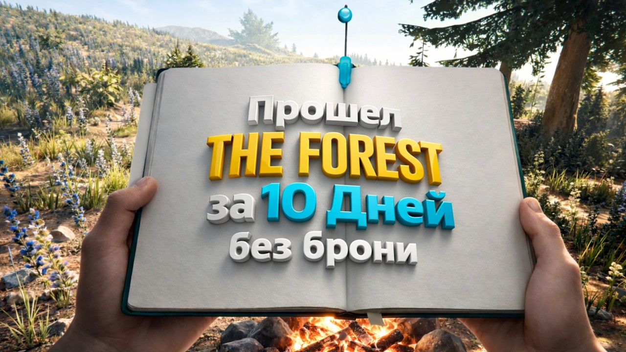 Я прошел The Forest за 10 Дней Без брони