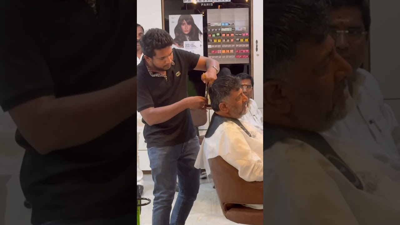 deputy chief minister of Karnataka visited our salon @dkshivakumar official Thank you so much sir