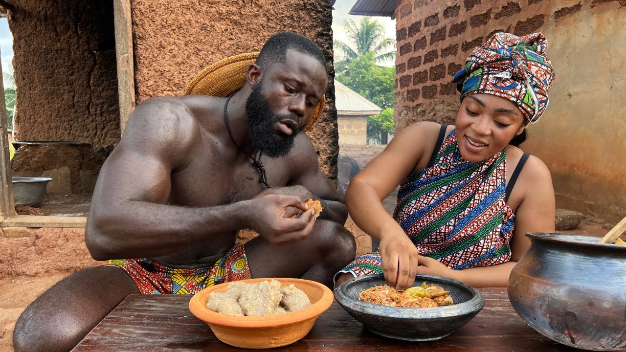African Village life || Cooking Most Appetizing TRADITIONAL FOOD in the VILLAGE || West Africa