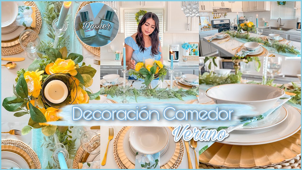 Decoracion de la Mesa para Verano🦋 Ideas de Decoracion🦋 Table Setting Decor🦋 Dossier🦋 Home Deco