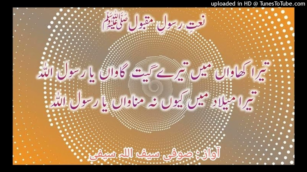 Tera Khawan Main Tere Geet Gawan | Saifullah Saifi