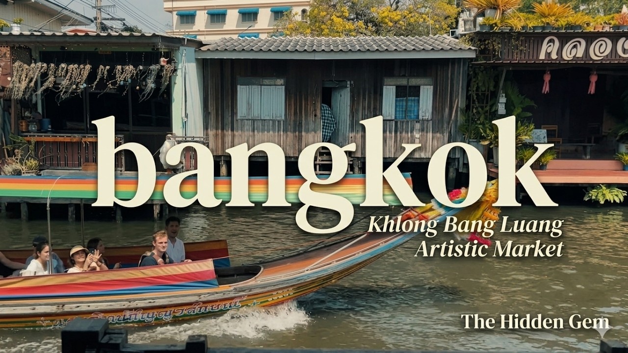 Khlong Bang Luang Floating Market | Bangkok’s Hidden Artistic Market (Silent Vlog)