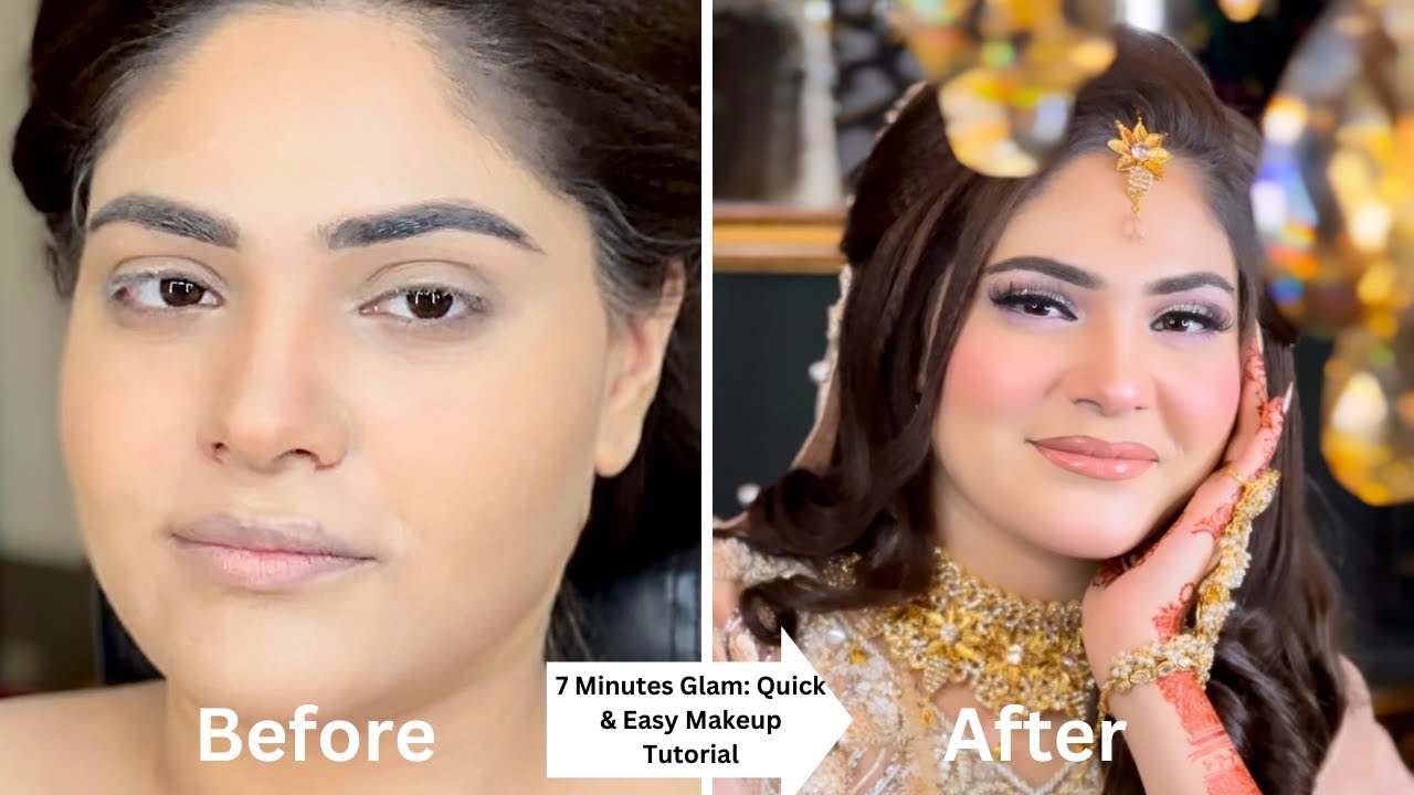 7 Minutes Glam: Quick & Easy Makeup Tutorial #arabianmakeupstudio #trending #fypシ