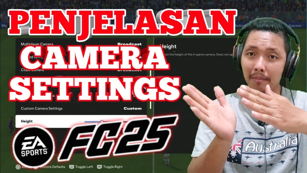 Penjelasan CAMERA SETTINGS di FC 25. Tutorial FC 25 | Ryu Go Gaming