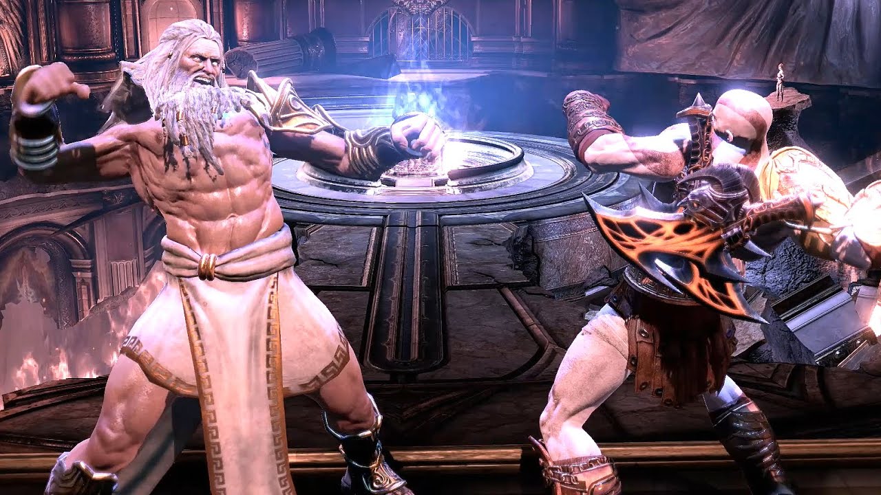 God of War 3 Remastered Прохождение битвы с боссом Зевсом, эпизод 18