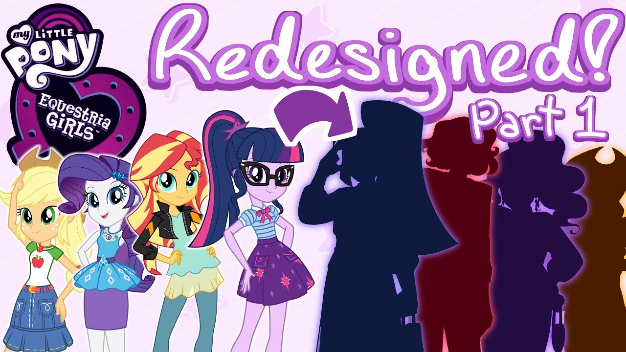Equestria Girls redesigned! Part 1 (Speed paint + commentary)