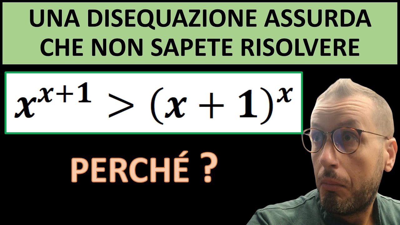 Una disequazione trascendente assurda che non si risolve con metodi standard