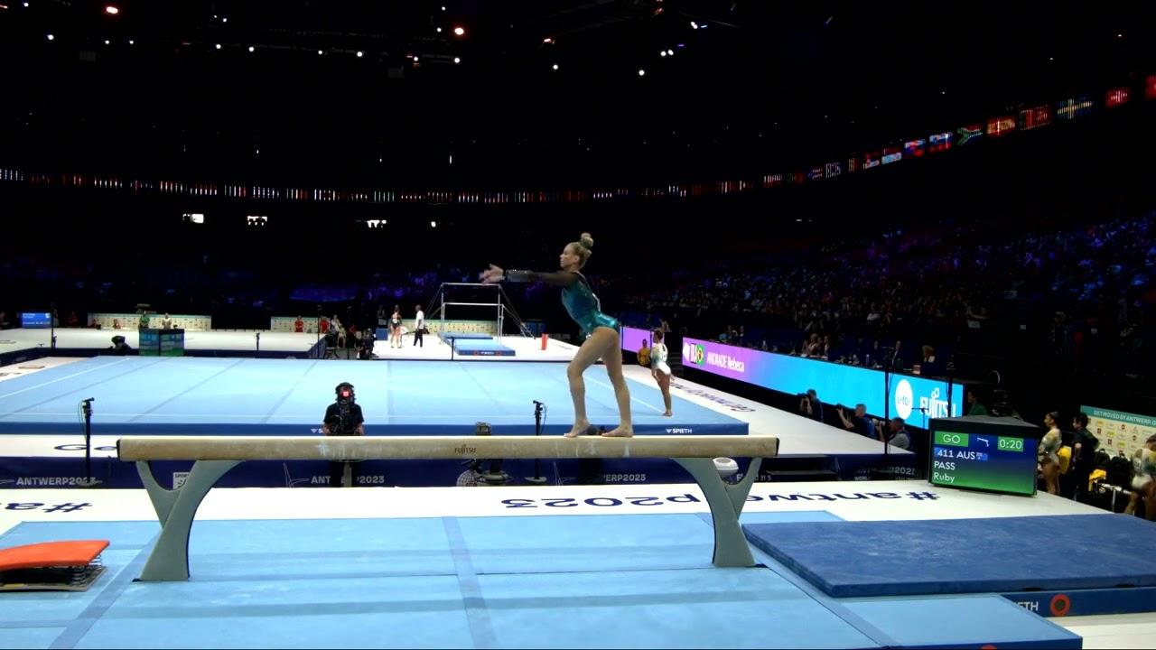 PASS Ruby (AUS)_2023 Artistic Worlds, Antwerp (BEL)_Qualifications_Balance Beam