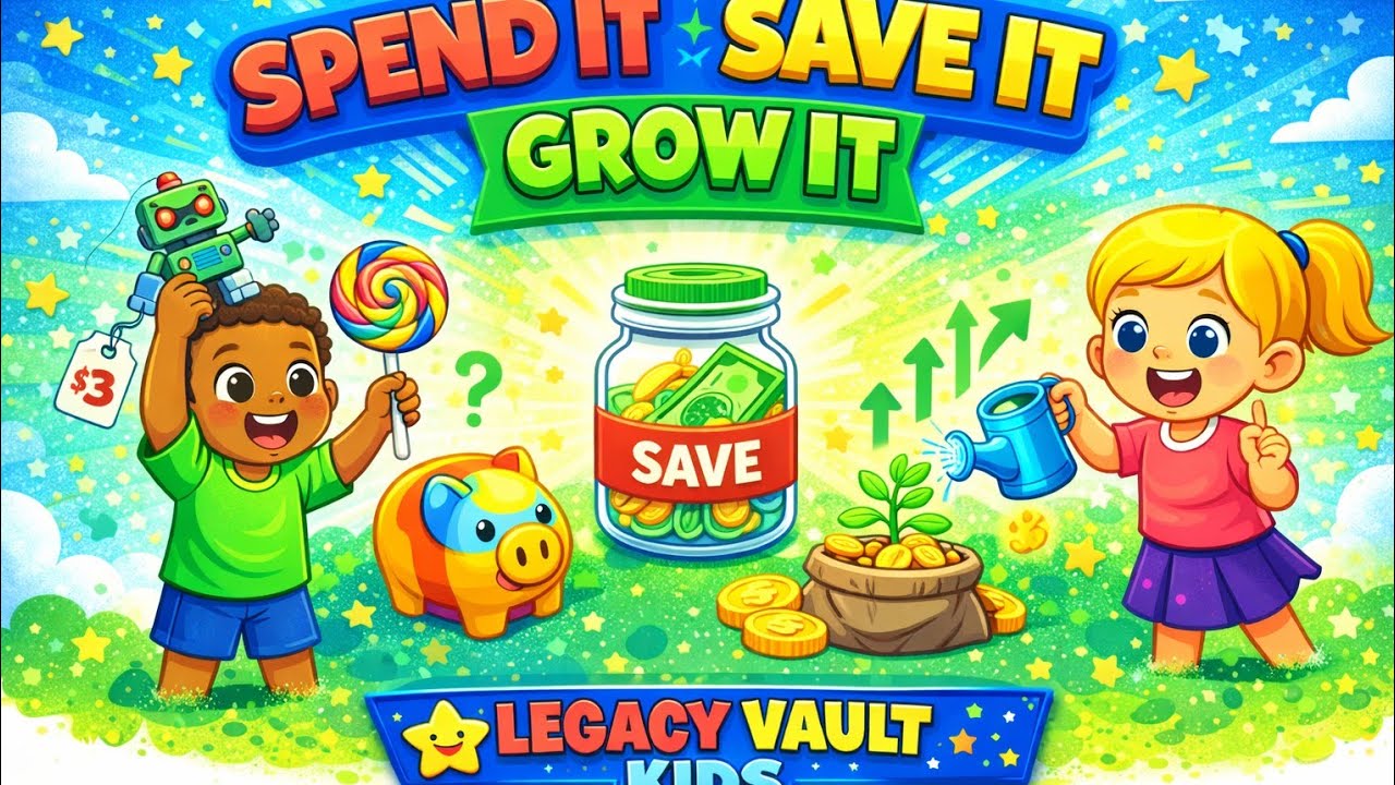 Spend It, Save It, Grow It | Legacy Vault Kids