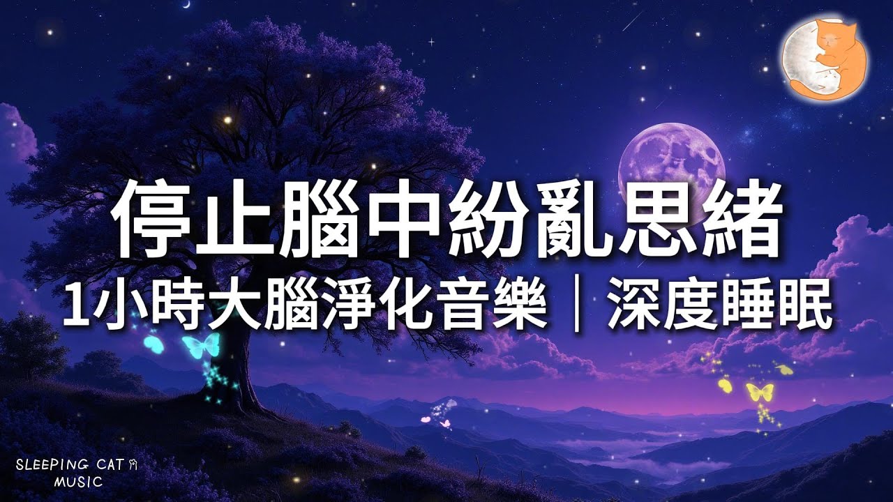 【100%無廣告放鬆音樂】停止腦中紛亂思緒｜1小時大腦淨化音樂｜深度睡眠｜一小時鋼琴音樂