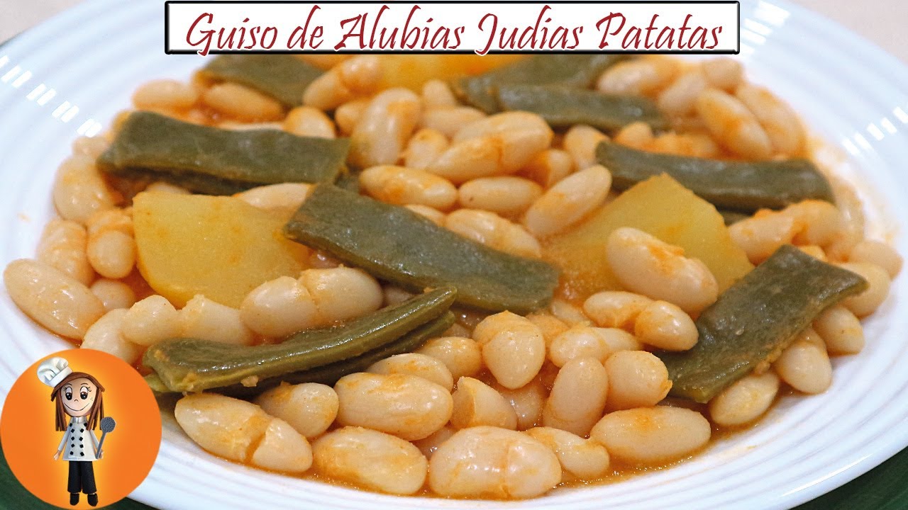 Guiso de Alubias Blancas con Judías Verdes y Patatas | Receta de Cocina en Familia