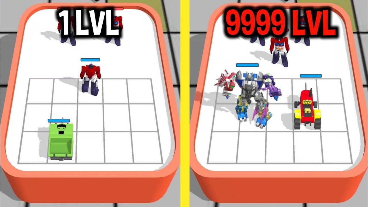 MAX LEVEL in Super Robot Car Merge Master Game
