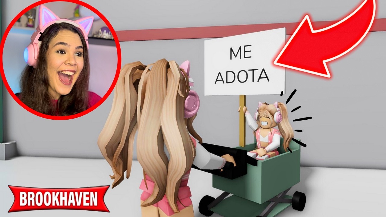ENCONTREI uma VICKOBABY e ADOTEI ELA! (Brookhaven RP)