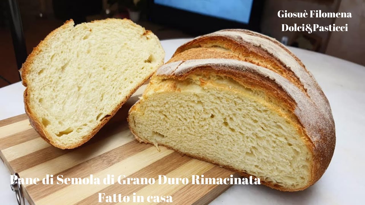 Pane di Semola di Grano Duro Rimacinata fatto in casa ❤️
