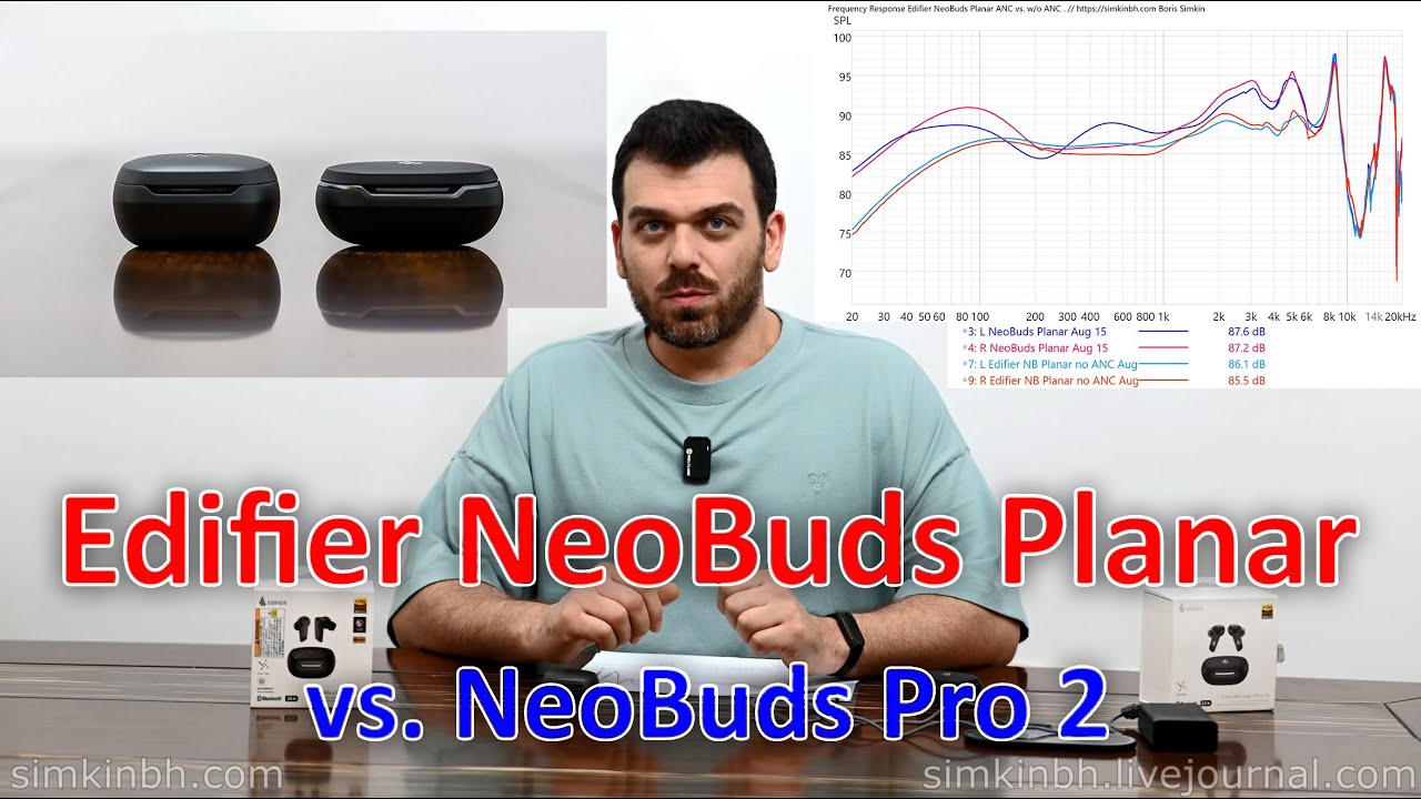 Edifier NeoBuds Planar. Толковые беспроводные планары. Почти. vs. NeoBuds Pro 2 . Обзор, АЧХ
