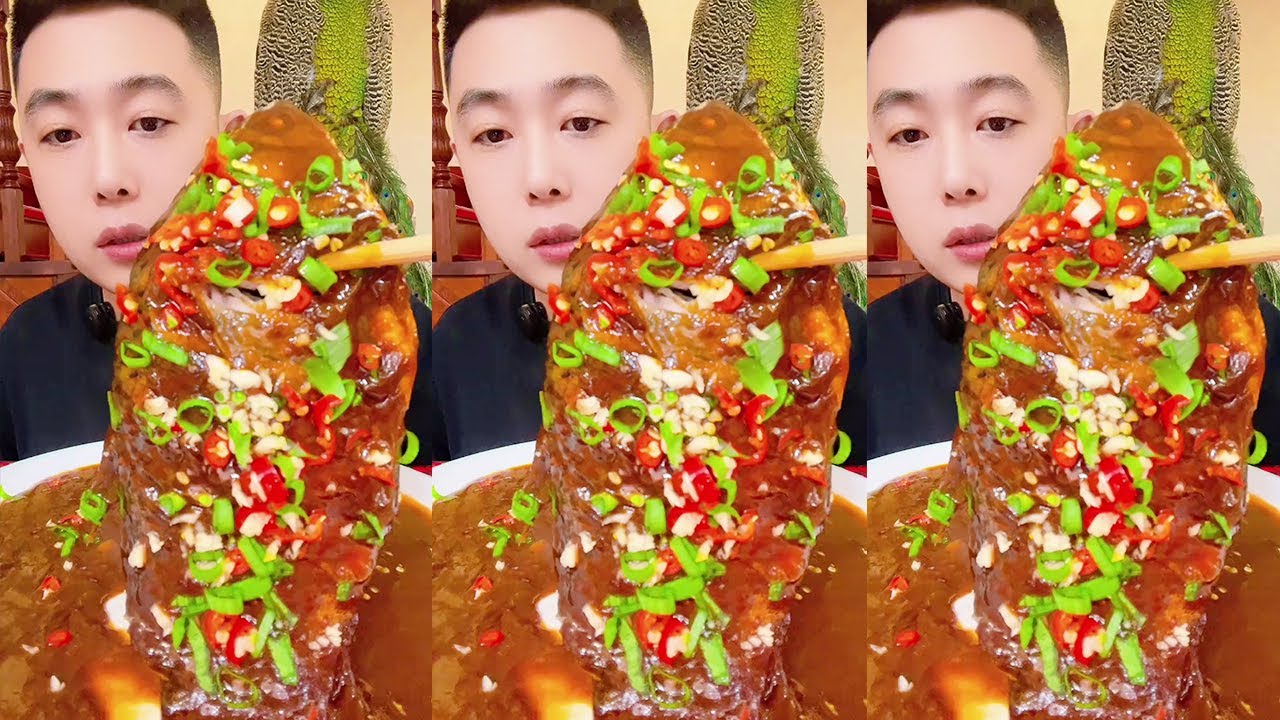 ASMR 吃播爆辣三道鳞 | Chinese Mukbang Food Eating Show | God eats fish, Spicy Braised Fish