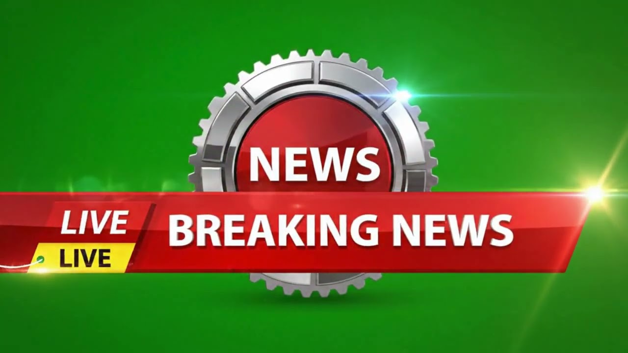 News Logo Animation Green Screen | 3D Breaking News Intro