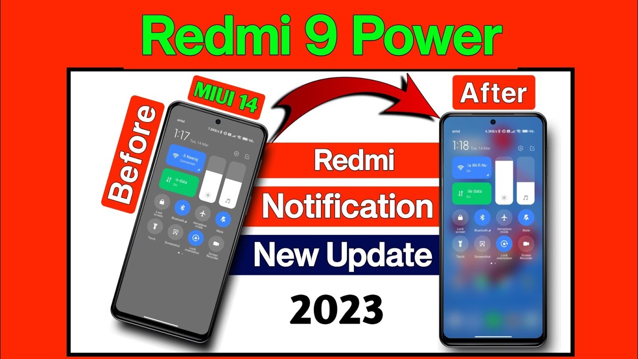 How To Redmi 9 Power Enable Blur Effect MIUI 13 Control Centre | Redmi New Setting 2023