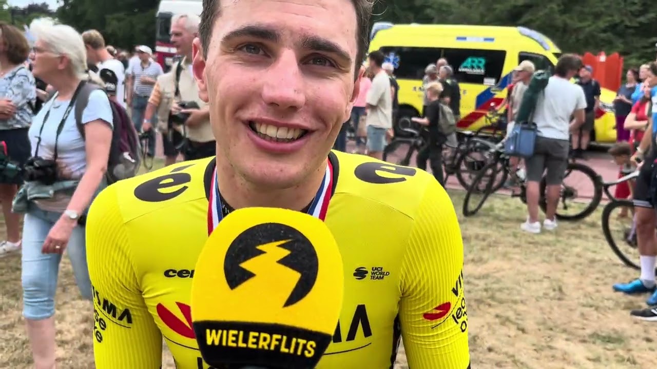 Olav Kooij baalt als een stekker na tweede plaats op NK wielrennen 2025