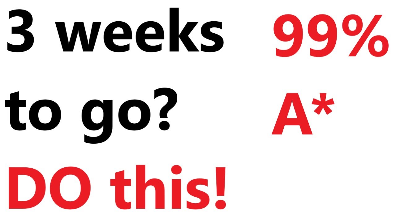 3 weeks before physics exams...What to do?