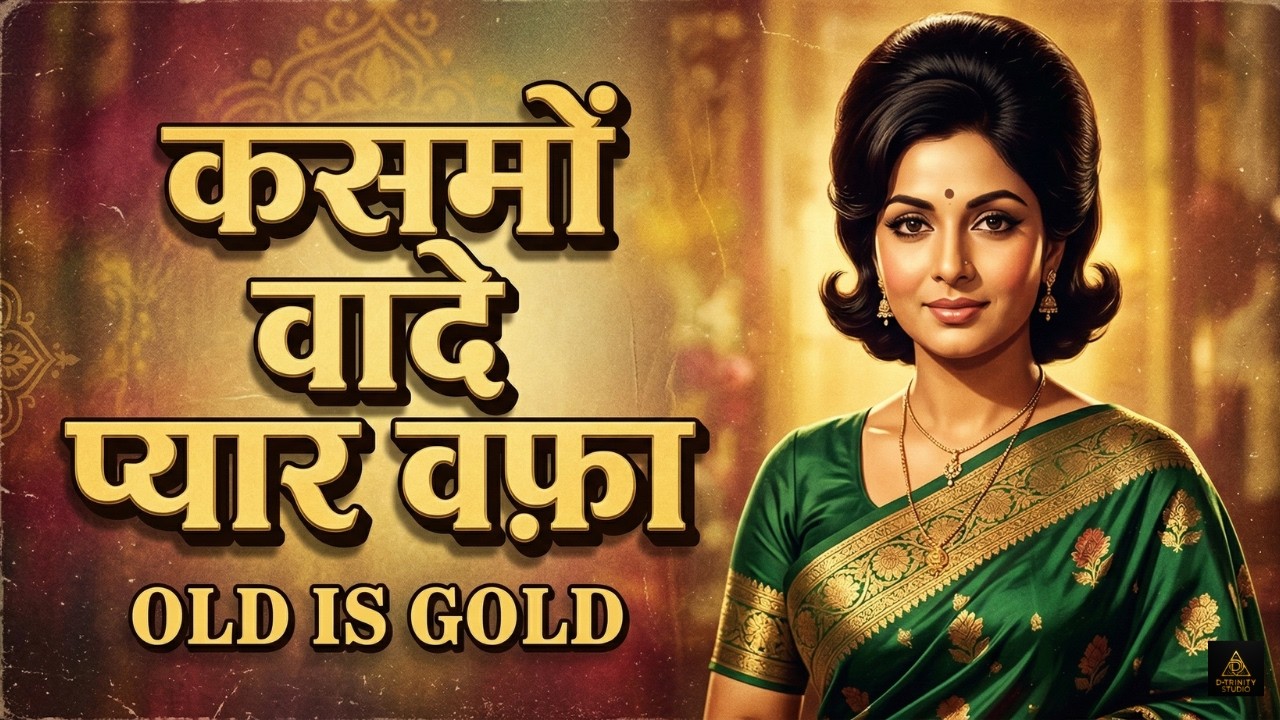 Kasme Waade Pyar Wafa  1960s Classic Hindi Romantic Song  Evergreen Philosophy  D Trinity Studio