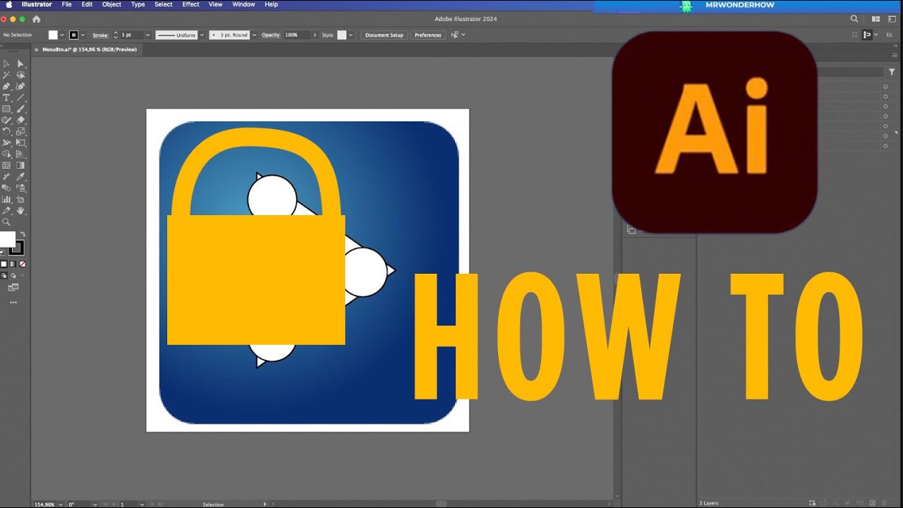 How to quickly Lock and unlock objects in Adobe Illustrator #gameshorttutorial #adobeillustrator