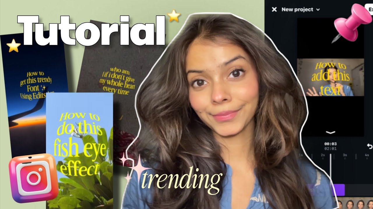 Instagram Viral Text Effect Yellow Font Reels Tutorial| Fisheye Trend Editing (Step by Step)