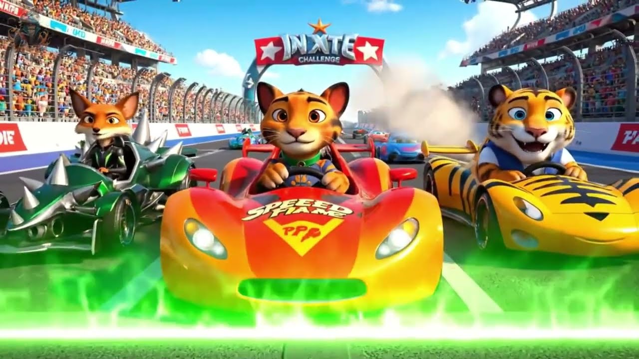 Cat Story Participating in an Off-Road Car Race - The Ultimate Win