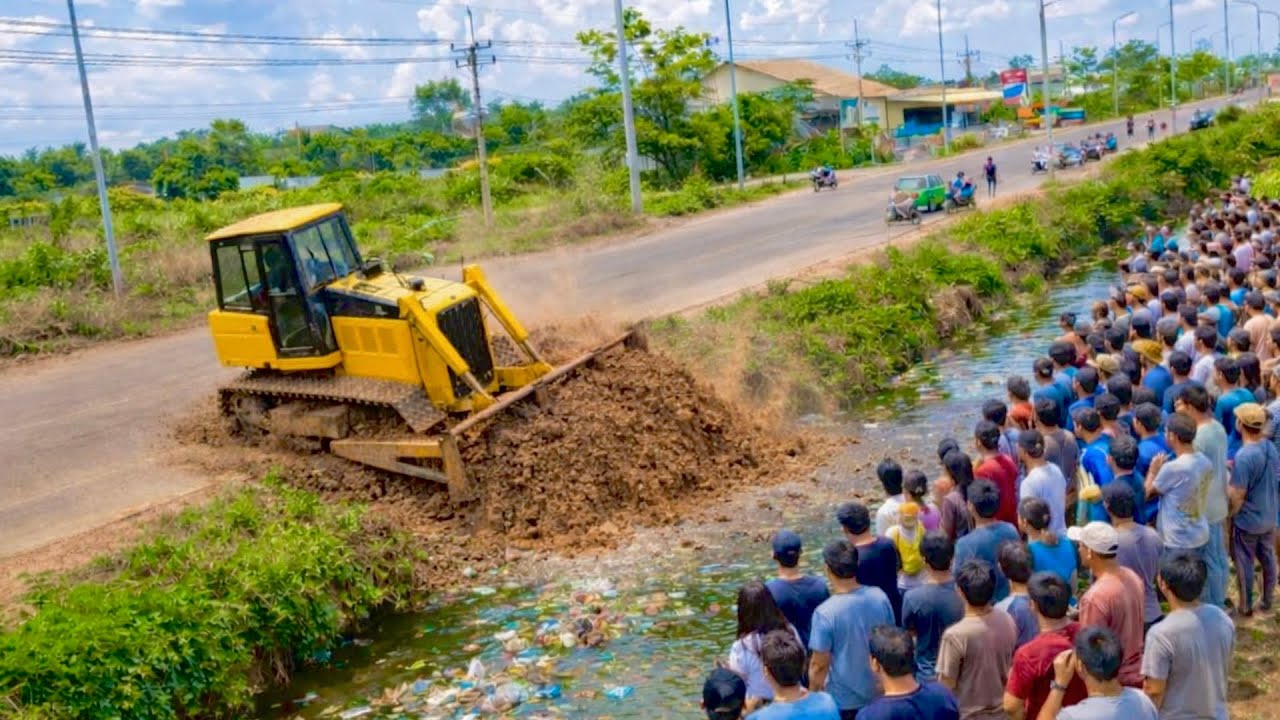 +First Start Perfect New Project!! Complete100% Delete Small Pond By Mini Dozer D31 & Dump Truck 8T