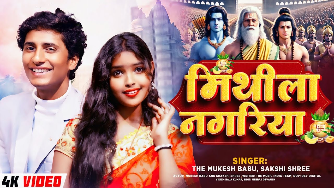 मिथिला नगरिया 🎸THE MUKESH BABU & SAKSHI SHREE मैथिली विवाह गीत #song #viral #viralvideo 
