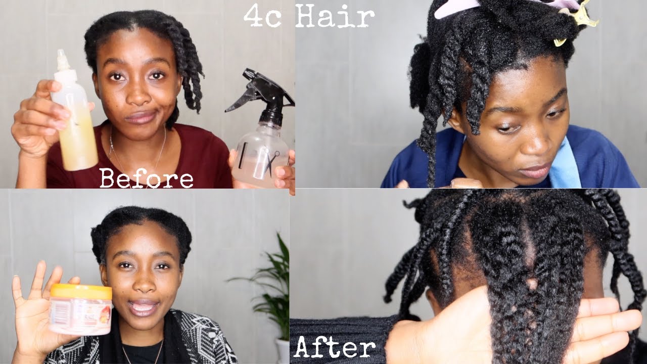 HOW TO MOISTURISE 4C NATURAL HAIR| Midweek| Low Porosity Routine