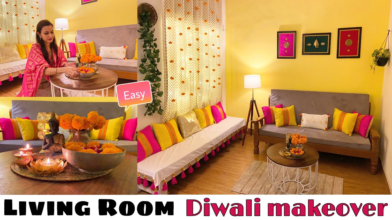 Diwali Living Room Makeover | Diwali Decoration Ideas | Diwali 2021