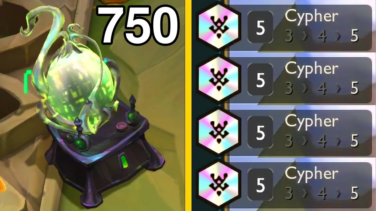 THE MOST INSANE 750 CYPHER CASHOUT ⭐⭐⭐ TFT SET 14