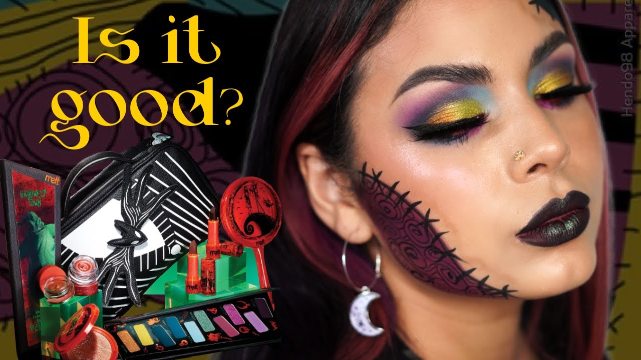 Sally inspired look using Melt Cosmetics Halloween Town collection!