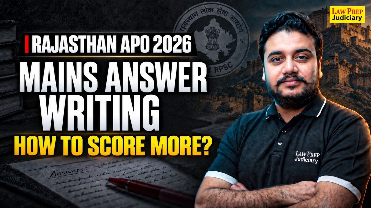 RPSC APO Mains 2026 | Answer Writing Strategy | Rajasthan APO 2026