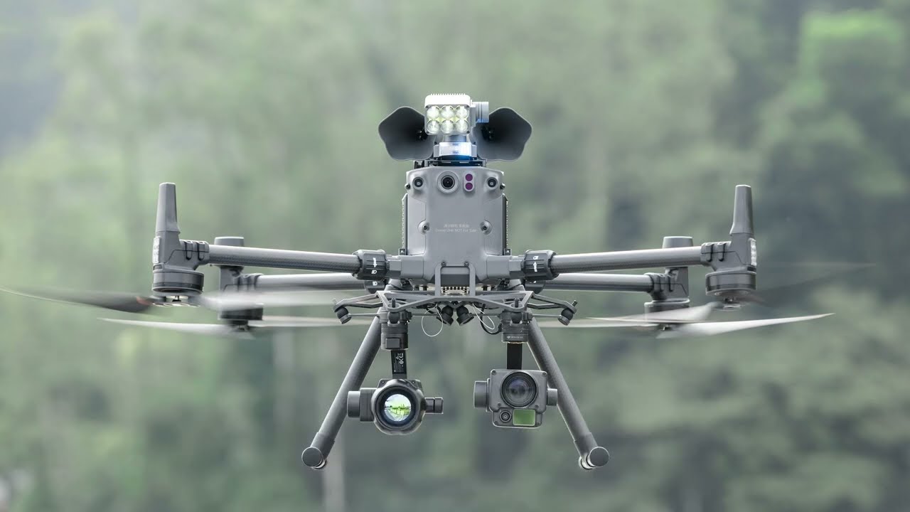 loudspeaker speaker and spotlights searchlights 2 in 1 Payload for DJI M350, Matrice 350
